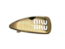 画像をギャラリービューアに読み込む, 極美品 MIUMIU ミュウミュウ ヘアピンセット ブランドロゴ アクセサリー 5IF173 メタル ゴールド金具 中古 4b008859
