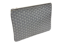Load image into Gallery viewer, GOYARD ゴヤール セナMGM クラッチバッグ ゴヤールディンキャンバス グレー フランス製 シルバー金具 美品 中古 4b008874