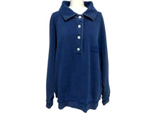 Load image into Gallery viewer, MIUMIU ミュウミュウ ポロシャツ スウェット コットン ブルー サイズXS 美品 中古 4b008884