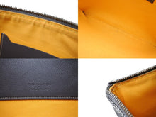 Load image into Gallery viewer, GOYARD ゴヤール セナMM クラッチバッグ ヘリンボーン柄 グレー PVC レザー シルバー金具 美品 中古 4b008889