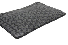 Load image into Gallery viewer, GOYARD ゴヤール セナMM クラッチバッグ ヘリンボーン柄 グレー PVC レザー シルバー金具 美品 中古 4b008889