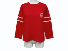 Load image into Gallery viewer, 新品未使用 CHROME HEARTS クロムハーツ ROLLER SKATES FTBL 長袖Tシャツ サイズXS ナンバリング ホースシュー レッド 中古 4b008897
