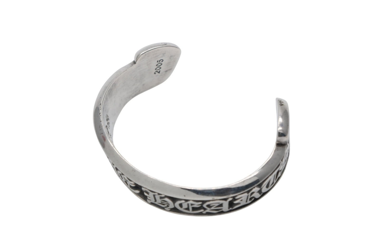 クロムハーツ　スクロールラベル　バングル　シルバーCHROME HEARTS CHROME HEARTS クロムハーツCH SCROLL LABEL BANGLE