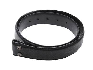 CHROME HEARTS クロムハーツ ベルト ストラップ サイズ30 ホースシュー ブラック レザー シルバー925 美品 中古 4b008904