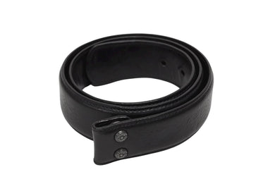 CHROME HEARTS クロムハーツ ベルト ストラップ サイズ32 ホースシュー ブラック レザー シルバー925 美品 中古 4b008907