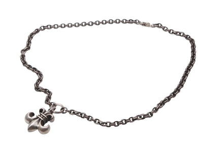 CHROME HEARTS クロムハーツ ネックレス BSフレア Oリング ペーパーチェーン 61.2g シルバー925 サイズ20インチ 美品 中古 4b008910