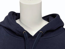 画像をギャラリービューアに読み込む, CHROME HEARTS クロムハーツ パーカー フーディ フローラル ホースシュープリント ネイビー レッド サイズXL 美品 中古 4c069628