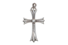 Load image into Gallery viewer, 極美品 CHROME HEARTS クロムハーツ ラージCHクロス Wベイル ペンダントトップ チャーム 重量約44.5g STERLING刻印 中古 4b008922