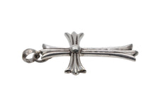 Load image into Gallery viewer, 極美品 CHROME HEARTS クロムハーツ ラージCHクロス Wベイル ペンダントトップ チャーム 重量約44.5g STERLING刻印 中古 4b008922
