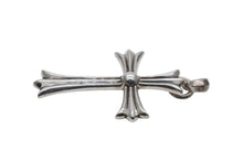 Load image into Gallery viewer, 極美品 CHROME HEARTS クロムハーツ ラージCHクロス Wベイル ペンダントトップ チャーム 重量約44.5g STERLING刻印 中古 4b008922