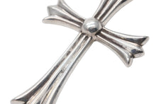 Load image into Gallery viewer, 極美品 CHROME HEARTS クロムハーツ ラージCHクロス Wベイル ペンダントトップ チャーム 重量約44.5g STERLING刻印 中古 4b008922