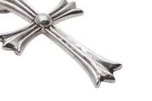 Load image into Gallery viewer, 極美品 CHROME HEARTS クロムハーツ ラージCHクロス Wベイル ペンダントトップ チャーム 重量約44.5g STERLING刻印 中古 4b008922