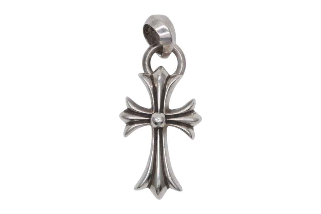 極美品 CHROME HEARTS クロムハーツ スモールCHクロス ベイル ペンダントトップ 重量21.8g 1991/Sterling刻印 中古 4b008926