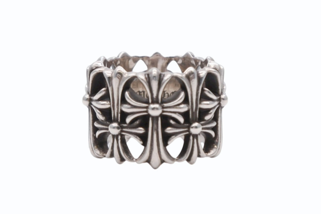 極美品 CHROME HEARTS クロムハーツ セメタリークロス リング 指輪 28,5号 重量約29.8g 2003/.925刻印 シルバー925 中古 4b008929