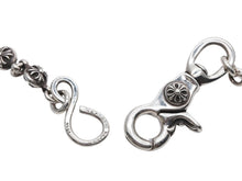 Load image into Gallery viewer, CHROME HEARTS クロムハーツ 2BALL LONG-S クロスボール ウォレットチェーン #2 1クリップ ロング 重量約190.7g 22ボール 美品 中古 4b008937