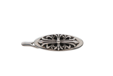 極美品 CHROME HEARTS クロムハーツ FLORAL CROSS BARRETTE フローラルクロス バレッタ 髪留め 重量約16.6g シルバー925 中古 4b008939
