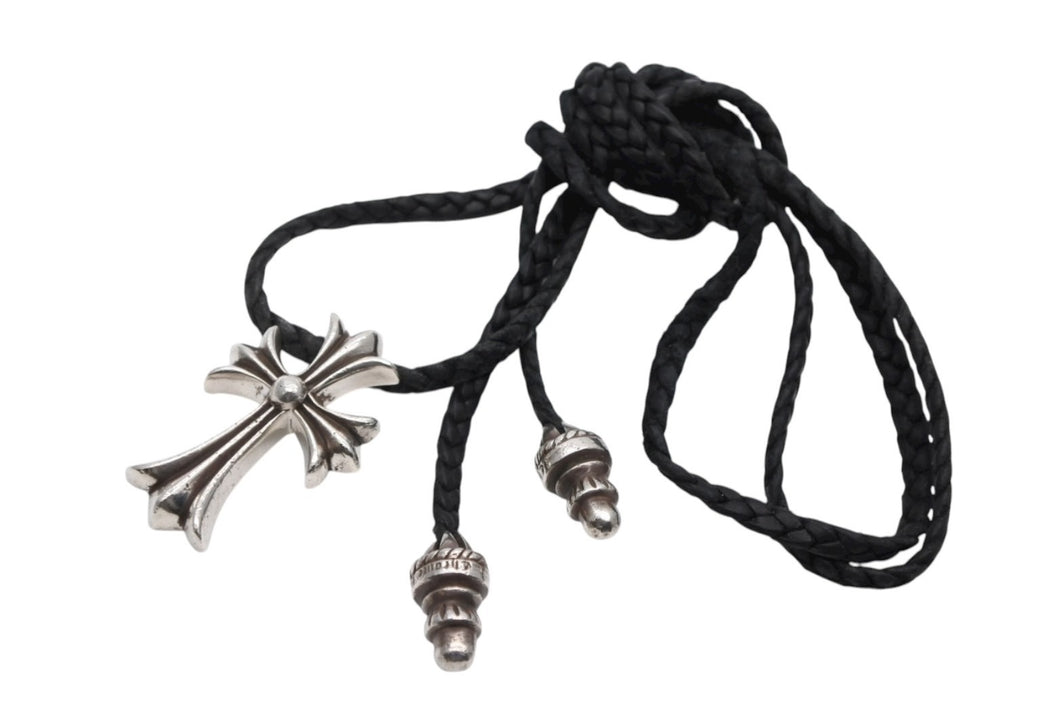 CHROME HEARTS クロムハーツ CH CRS SML CL W/LACESTPPRV1 スモールCHクロス ボロチップブレイド ネックレス 重量約40.4g