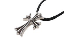 Load image into Gallery viewer, CHROME HEARTS クロムハーツ CH CRS SML CL W/LACESTPPRV1 スモールCHクロス ボロチップブレイド ネックレス 重量約40.4g