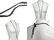 Load image into Gallery viewer, CHROME HEARTS クロムハーツ CH CRS SML CL W/LACESTPPRV1 スモールCHクロス ボロチップブレイド ネックレス 重量約40.4g