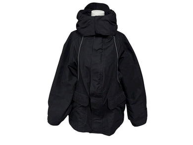 BALENCIAGA バレンシアガ 17AW SWING PARKA JACKET スウィングパーカージャケット 482118 サイズ34 ブラック 美品 中古 4b008953