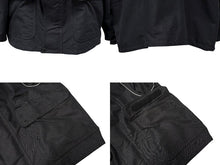 画像をギャラリービューアに読み込む, BALENCIAGA バレンシアガ 17AW SWING PARKA JACKET スウィングパーカージャケット 482118 サイズ34 ブラック 美品 中古 4b008953