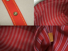 画像をギャラリービューアに読み込む, LOUIS VUITTON ルイヴィトン ハンドバッグ アンティグア カバPM M40038 ベージュ レッド 金具 美品 中古 4b008961