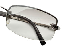 画像をギャラリービューアに読み込む, 極美品 CHANEL シャネル サングラス リムレス ラインストーン ココマーク 4093-B イタリア製 メタル シルバー金具 サイズ56◻︎16 中古 4b008972
