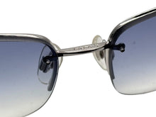 画像をギャラリービューアに読み込む, 極美品 CHANEL シャネル サングラス メガネ ココマーク リムレス ブルーグレー メタル シルバー金具 サイズ65◻︎15 中古 4b008973