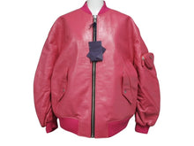Load image into Gallery viewer, 新品未使用 PRADA プラダ 21AW Oversized Nappa Leather Bomber Jacket ボンバージャケット 58A079 サイズ38 ピンク 中古 4b008986