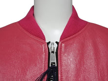Load image into Gallery viewer, 新品未使用 PRADA プラダ 21AW Oversized Nappa Leather Bomber Jacket ボンバージャケット 58A079 サイズ38 ピンク 中古 4b008986