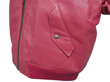 Load image into Gallery viewer, 新品未使用 PRADA プラダ 21AW Oversized Nappa Leather Bomber Jacket ボンバージャケット 58A079 サイズ38 ピンク 中古 4b008986