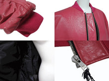 Load image into Gallery viewer, 新品未使用 PRADA プラダ 21AW Oversized Nappa Leather Bomber Jacket ボンバージャケット 58A079 サイズ38 ピンク 中古 4b008986