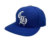 画像をギャラリービューアに読み込む, 新品未使用 CHROME HEARTS クロムハーツ HAT 6 PANEL CAP ON FIELD BSBL CH刺繍 ベースボールキャップ ONE SIZE ブルー 中古 4b008995