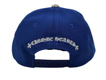 画像をギャラリービューアに読み込む, 新品未使用 CHROME HEARTS クロムハーツ HAT 6 PANEL CAP ON FIELD BSBL CH刺繍 ベースボールキャップ ONE SIZE ブルー 中古 4b008995