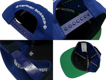 画像をギャラリービューアに読み込む, 新品未使用 CHROME HEARTS クロムハーツ HAT 6 PANEL CAP ON FIELD BSBL CH刺繍 ベースボールキャップ ONE SIZE ブルー 中古 4b008995