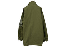 Load image into Gallery viewer, 極美品 SACAI サカイ ミリタリージャケット MA1 ドッキング 23-03239M コットン ナイロン カーキ オレンジ サイズ3 中古 4b009022