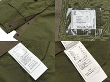 Load image into Gallery viewer, 極美品 SACAI サカイ ミリタリージャケット MA1 ドッキング 23-03239M コットン ナイロン カーキ オレンジ サイズ3 中古 4b009022