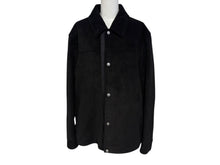 Load image into Gallery viewer, Christian Dior クリスチャンディオール スウェードジャケット 013L428A0444 サイズ54 ロゴテープ ブラック レザー 美品 中古 4b009026