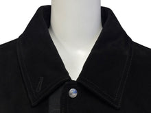 Load image into Gallery viewer, Christian Dior クリスチャンディオール スウェードジャケット 013L428A0444 サイズ54 ロゴテープ ブラック レザー 美品 中古 4b009026