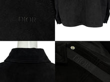Load image into Gallery viewer, Christian Dior クリスチャンディオール スウェードジャケット 013L428A0444 サイズ54 ロゴテープ ブラック レザー 美品 中古 4b009026
