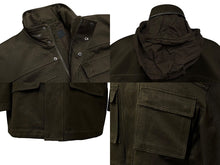 Load image into Gallery viewer, 極美品 PHOEBE PHILO フィービーファイロ ジャケット BV04 CO2226 709DK スロバキア製 コットン カーキ シルバー金具 サイズ38 中古 4b009027