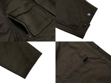 Load image into Gallery viewer, 極美品 PHOEBE PHILO フィービーファイロ ジャケット BV04 CO2226 709DK スロバキア製 コットン カーキ シルバー金具 サイズ38 中古 4b009027