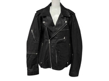 Load image into Gallery viewer, 極美品 Rick Owens リックオウエンス Bauhaus Stooges バウハウス ストゥージズ ライダースジャケット ブラック シルバー金具 中古 4b009032