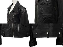 Load image into Gallery viewer, 極美品 Rick Owens リックオウエンス Bauhaus Stooges バウハウス ストゥージズ ライダースジャケット ブラック シルバー金具 中古 4b009032