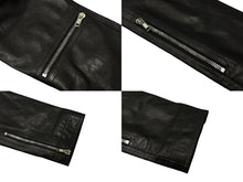 Load image into Gallery viewer, 極美品 Rick Owens リックオウエンス Bauhaus Stooges バウハウス ストゥージズ ライダースジャケット ブラック シルバー金具 中古 4b009032