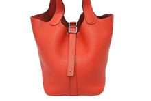 画像をギャラリービューアに読み込む, 極美品 HERMES エルメス ハンドバッグ ピコタンロックPM ルージュカザック トリヨンクレマンス シルバー金具 D刻印 中古 4b009069