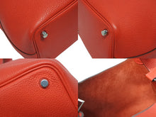 画像をギャラリービューアに読み込む, 極美品 HERMES エルメス ハンドバッグ ピコタンロックPM ルージュカザック トリヨンクレマンス シルバー金具 D刻印 中古 4b009069