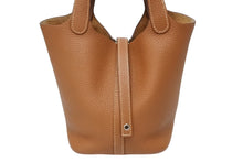 画像をギャラリービューアに読み込む, 極美品 HERMES エルメス ハンドバッグ ピコタンロックPM ゴールド トリヨンクレマンス シルバー金具 Y刻印 中古4b009070