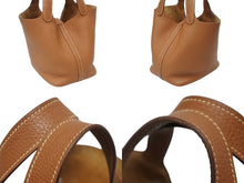 画像をギャラリービューアに読み込む, 極美品 HERMES エルメス ハンドバッグ ピコタンロックPM ゴールド トリヨンクレマンス シルバー金具 Y刻印 中古4b009070