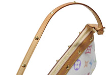 画像をギャラリービューアに読み込む, LOUIS VUITTON ルイヴィトン ポシェット アクセソワール アクセサリーポーチ M92649 ホワイト マルチカラー 村上隆 美品 中古 4b009083